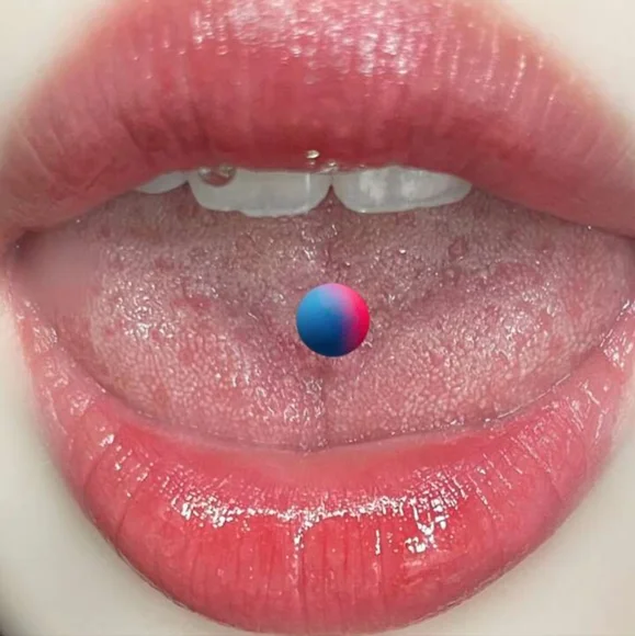 14G Tongue Rings Surgical Stainless Steel - Picture 6 of 7